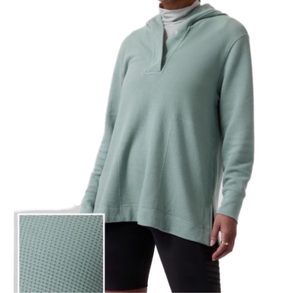 Athleta Coaster Luxe Waffle Hoodie